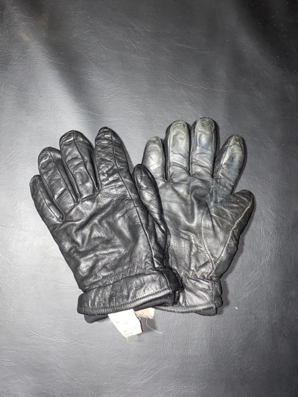 Men's Winter Leather Gloves Lined Fits Like A Medium Canadian Military Surplus